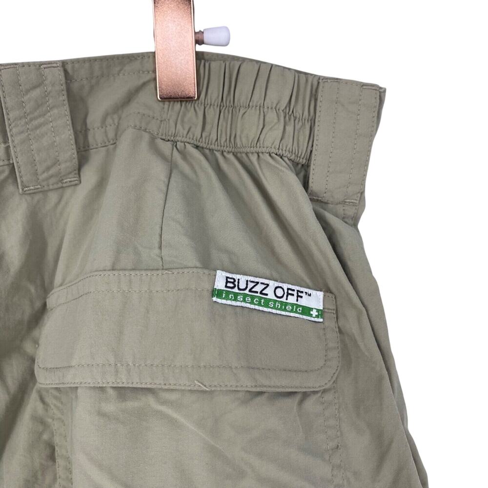 ExOfficio Pants Womens XL x 29.5" Inseam Tan Khaki Buzz Off Convertible Hiking - Picture 5 of 9